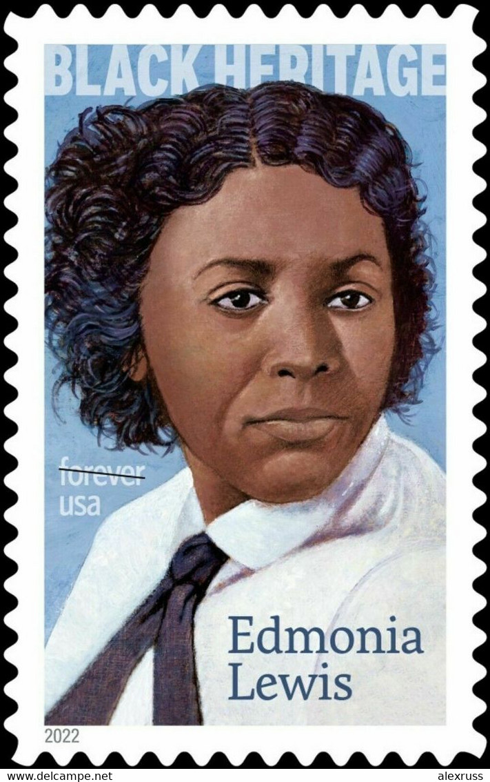 US 2022 Edmonia Lewis Black Heritage Forever Sheet Scott # 5663, VF MNH**,, USPS SEALED !! - Neufs