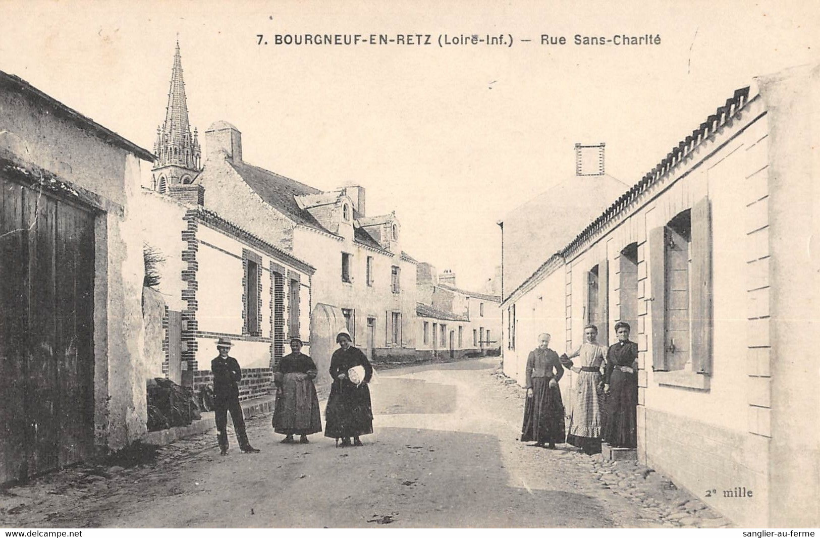 CPA 44 BOURGNEUF EN RETZ RUE SANS CHARITE - Other & Unclassified