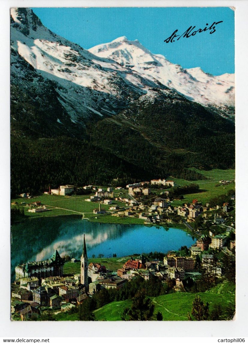 - Carte Postale ST. MORITZ (Suisse) Pour NICE (Alpes-Maritimes) 23.5.1964 - TAXES 20 C. + 10 C. Type Gerbes + 10 - - 1960-.... Covers & Documents