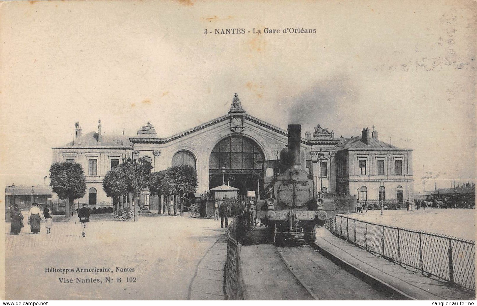 CPA 44 NANTES LA GARE D'ORLEANS - Nantes