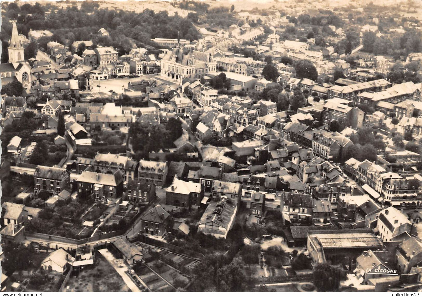 02-CHAUNY- VUE AERIENNE - Chauny