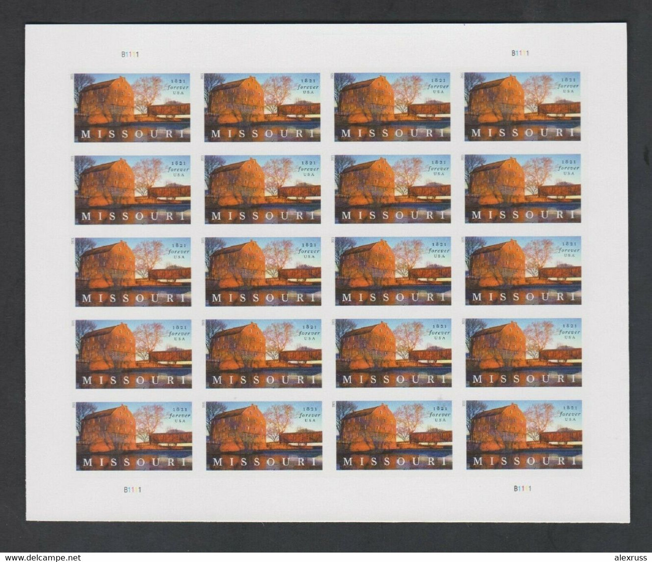 US 2021 Missouri Statehood, Forever Stamps, Scott # 5626 ,VF MNH**,,USPS SEALED !! - Ganze Bögen