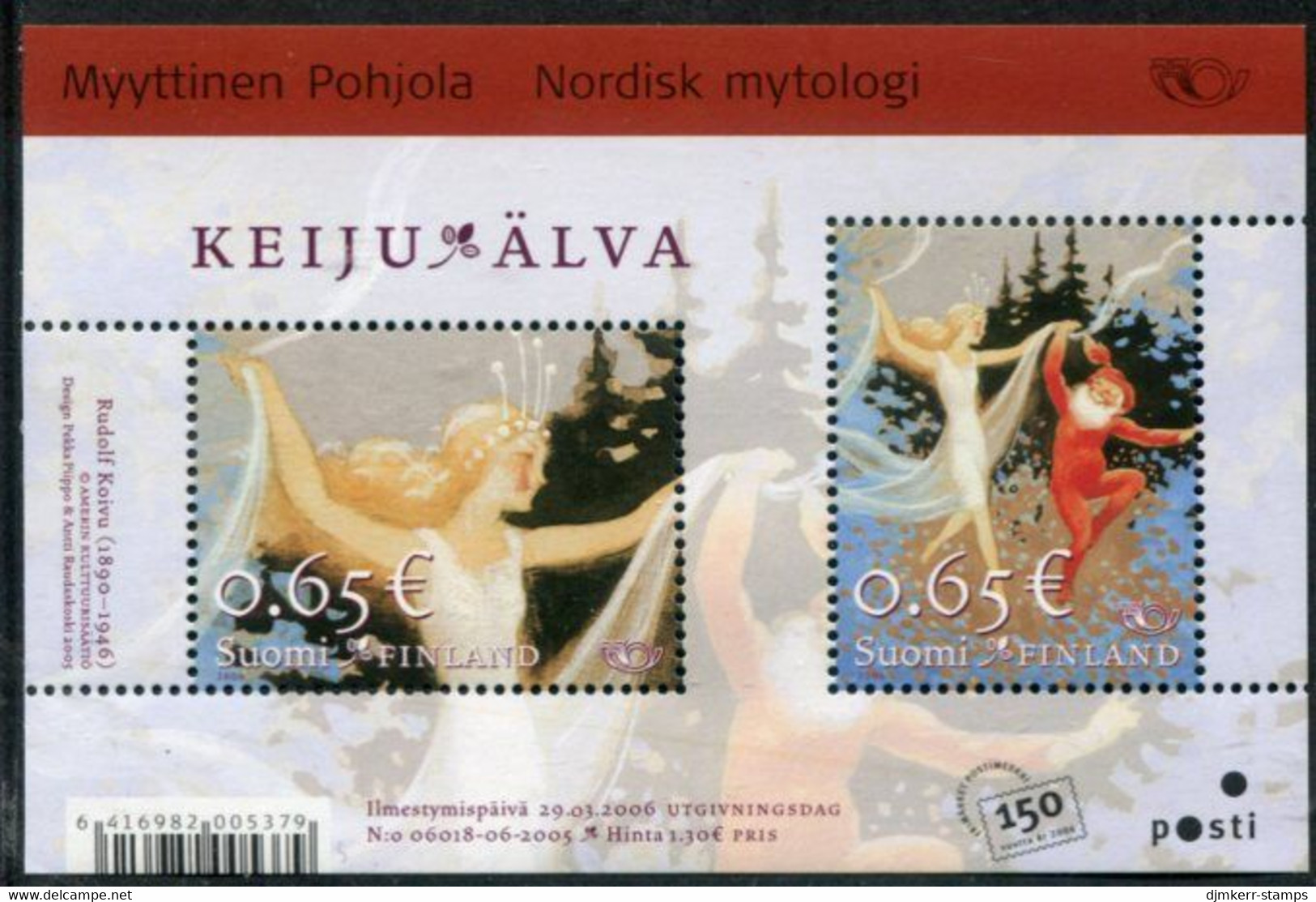 FINLAND 2006 Nordic Mythology Block MNH / **.  Michel  Block 40 - Nuovi