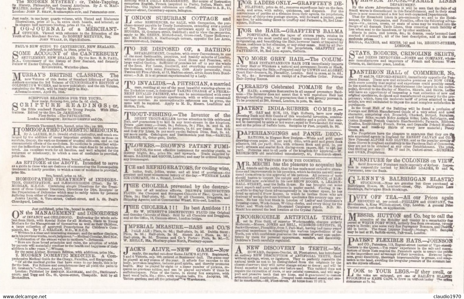 THE ILLUSTRATED LONDON NEWS  - RITAGLIO - STAMPA - DISCUSSING THE IN A COFFEE-HOUSE, AR COPENHAGEN. - SKETCHED BY E. T. - Sin Clasificación