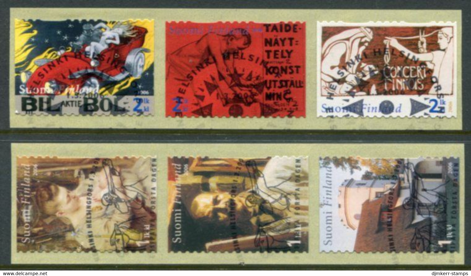 FINLAND 2006 Gallen-Kallela Death Anniversary Used.  Michel  1786-91 - Used Stamps