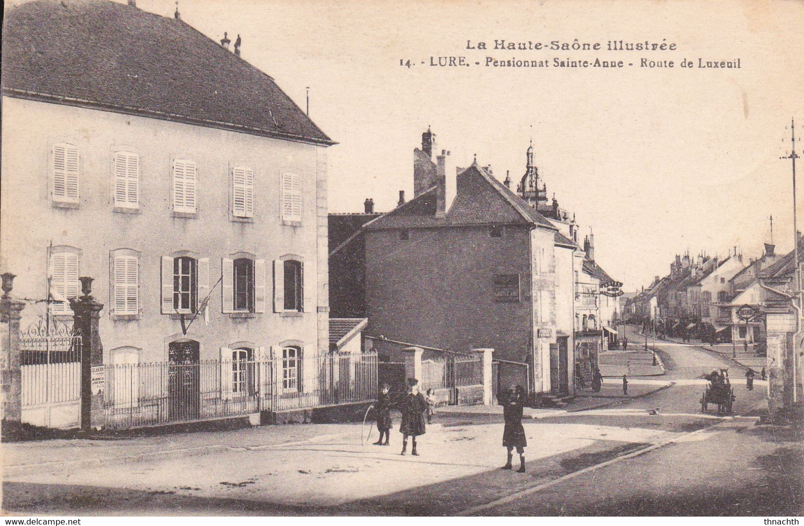 1919. Lure - Pensionnat Saint Anne -   Route De Luxieul. Animée - Lure