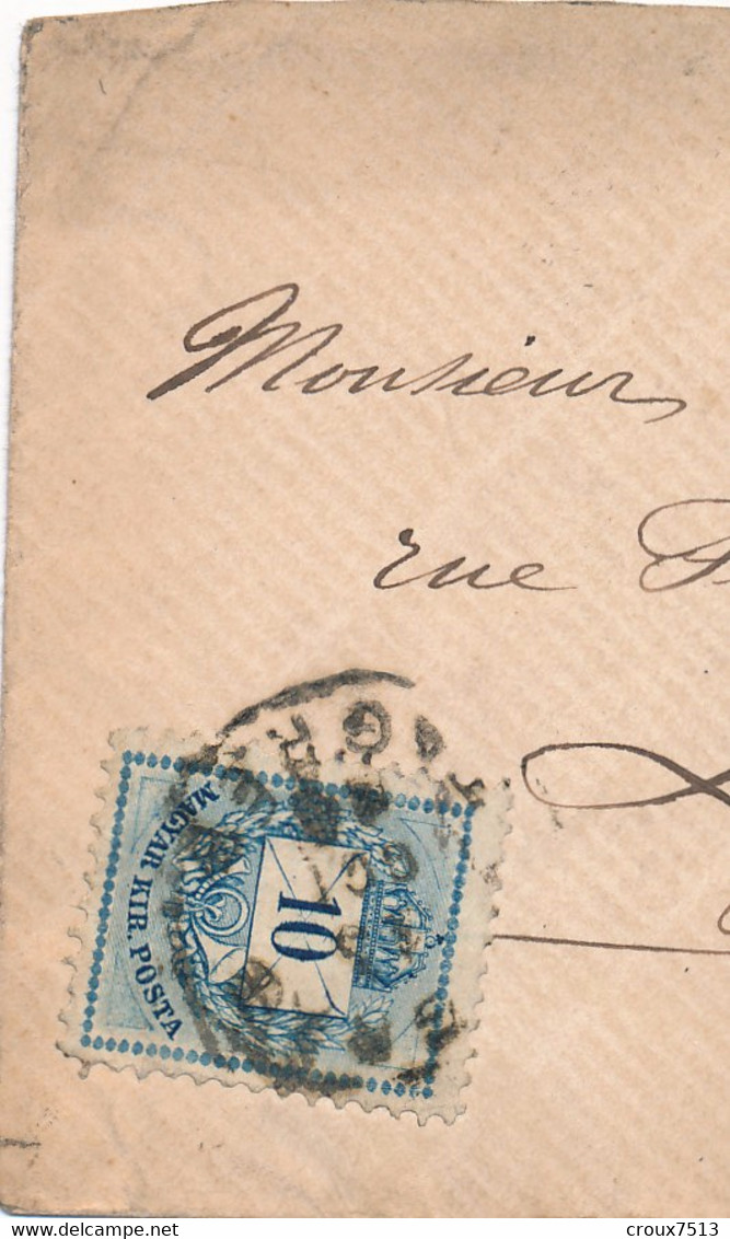 1884 Env Pour Lyon Signée Calves TB. - Brieven En Documenten
