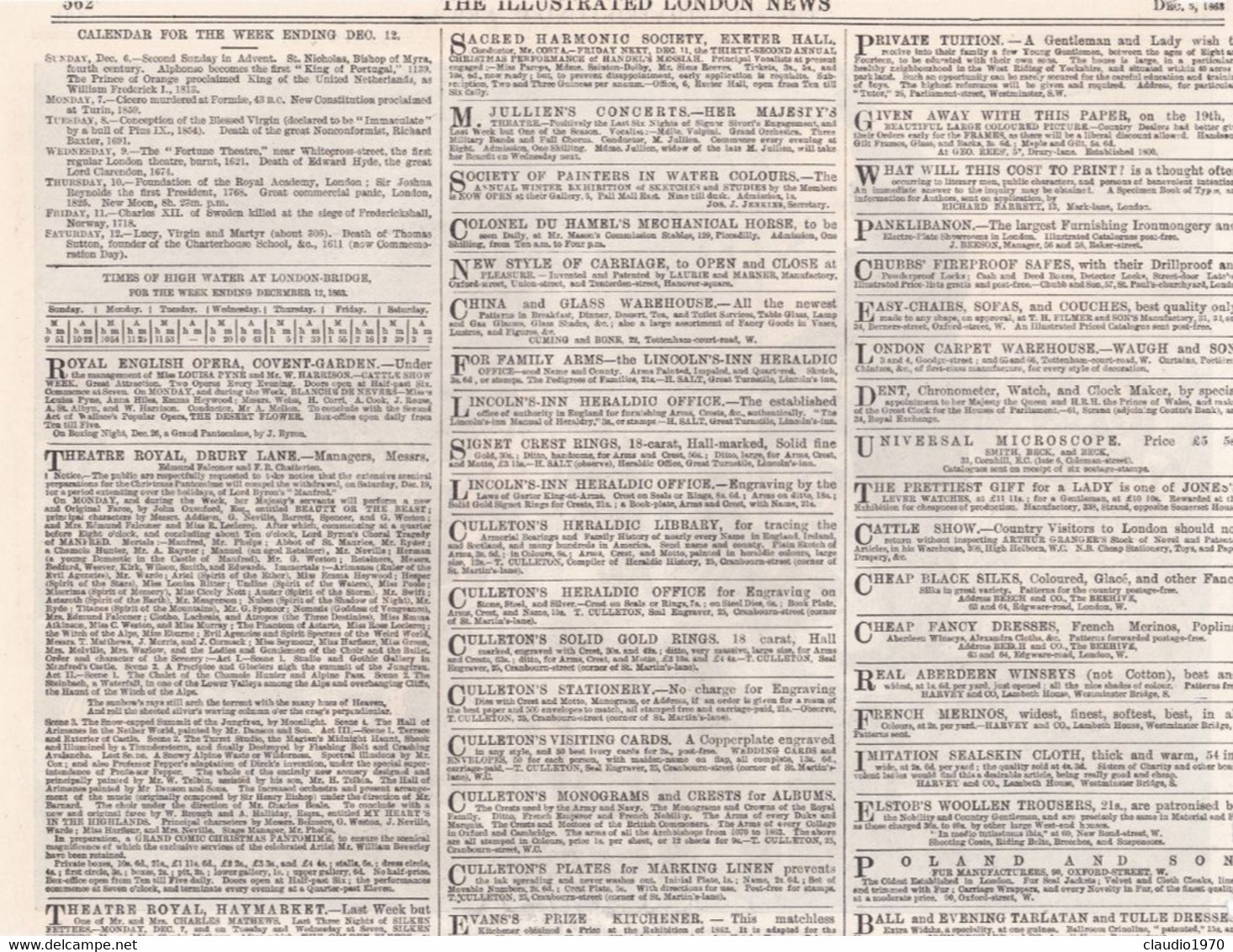 THE ILLUSTRATED LONDON NEWS  - RITAGLIO - STAMPA - FAMILY WORSHIP IN A PLANTATION IN SOUTH CAROLINA - Non Classificati