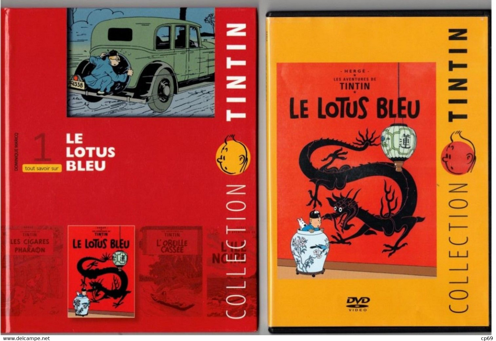 Tintin Hergé / Moulinsart 2010 Milou Chien Dog Cane Le Lotus Bleu N°1 DVD + Livret Explicatif En B.Etat - Dibujos Animados