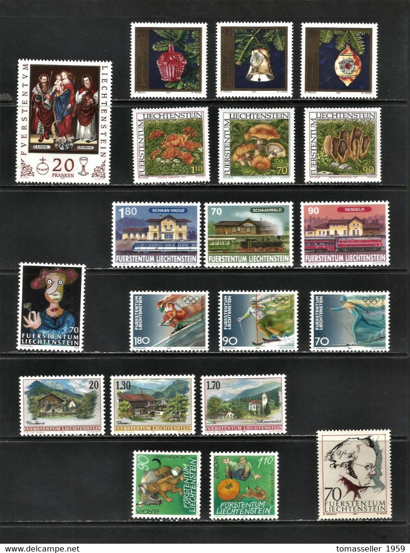 Liechtenstein -13!!!  Full Years (1995-2007) Set - Almost 120 Issues.MNH* - Sammlungen