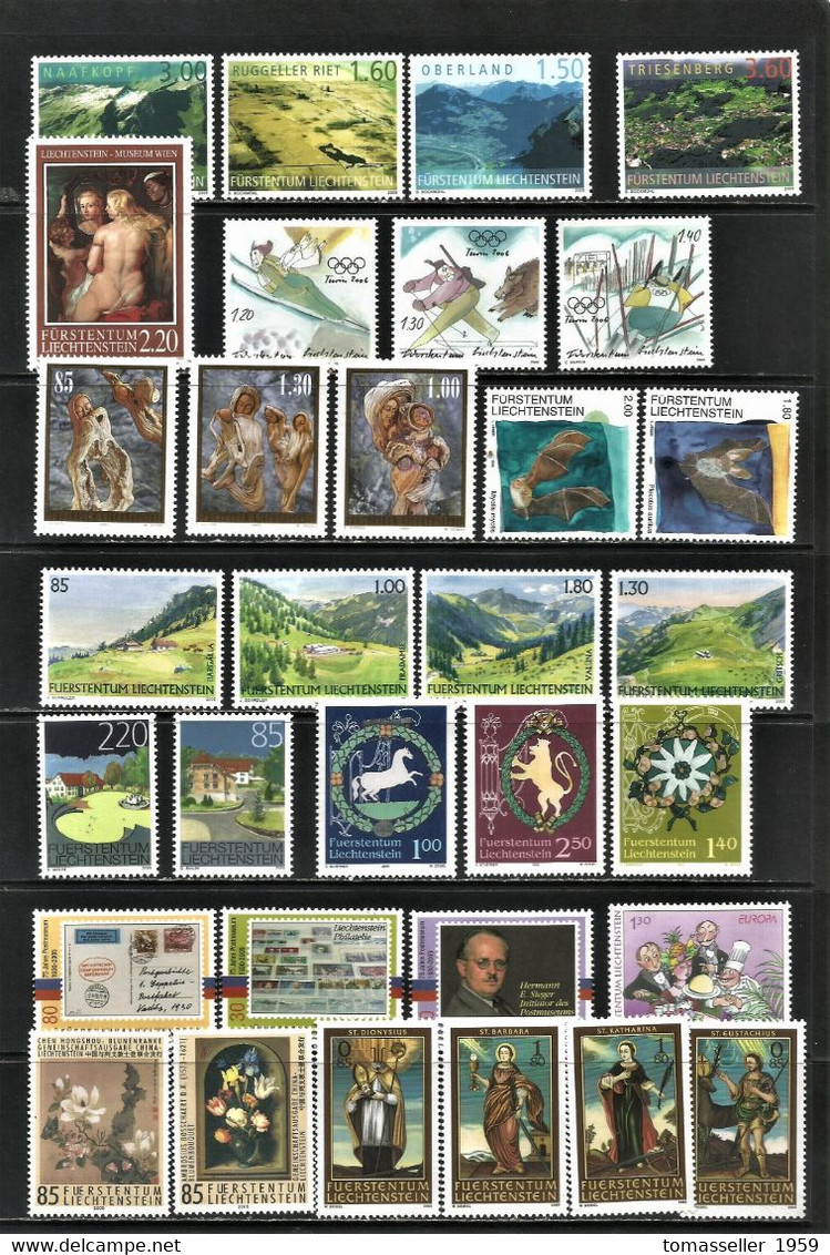 Liechtenstein -13!!!  Full Years (1995-2007) set - Almost 120 issues.MNH*