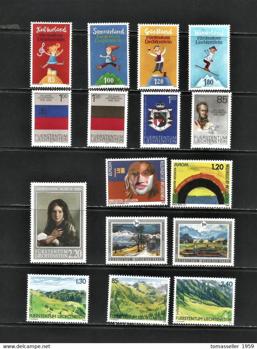 Liechtenstein -13!!!  Full Years (1995-2007) set - Almost 120 issues.MNH*