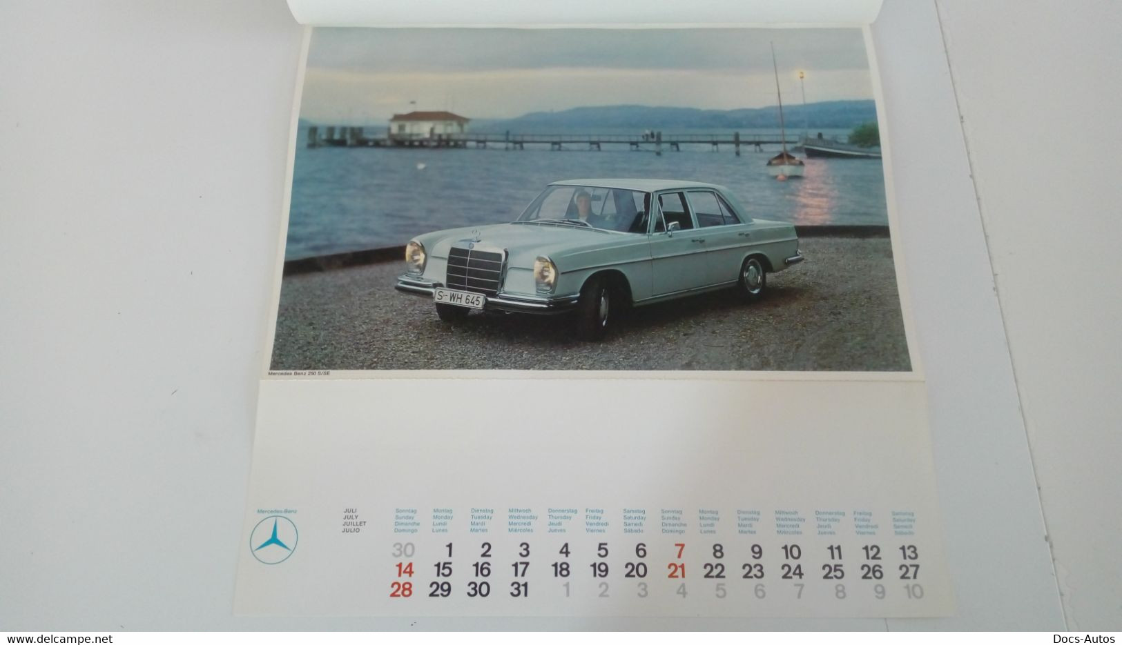 Calendrier MERCEDES 1968 Auto Camion Bus - Grand Format : 1961-70