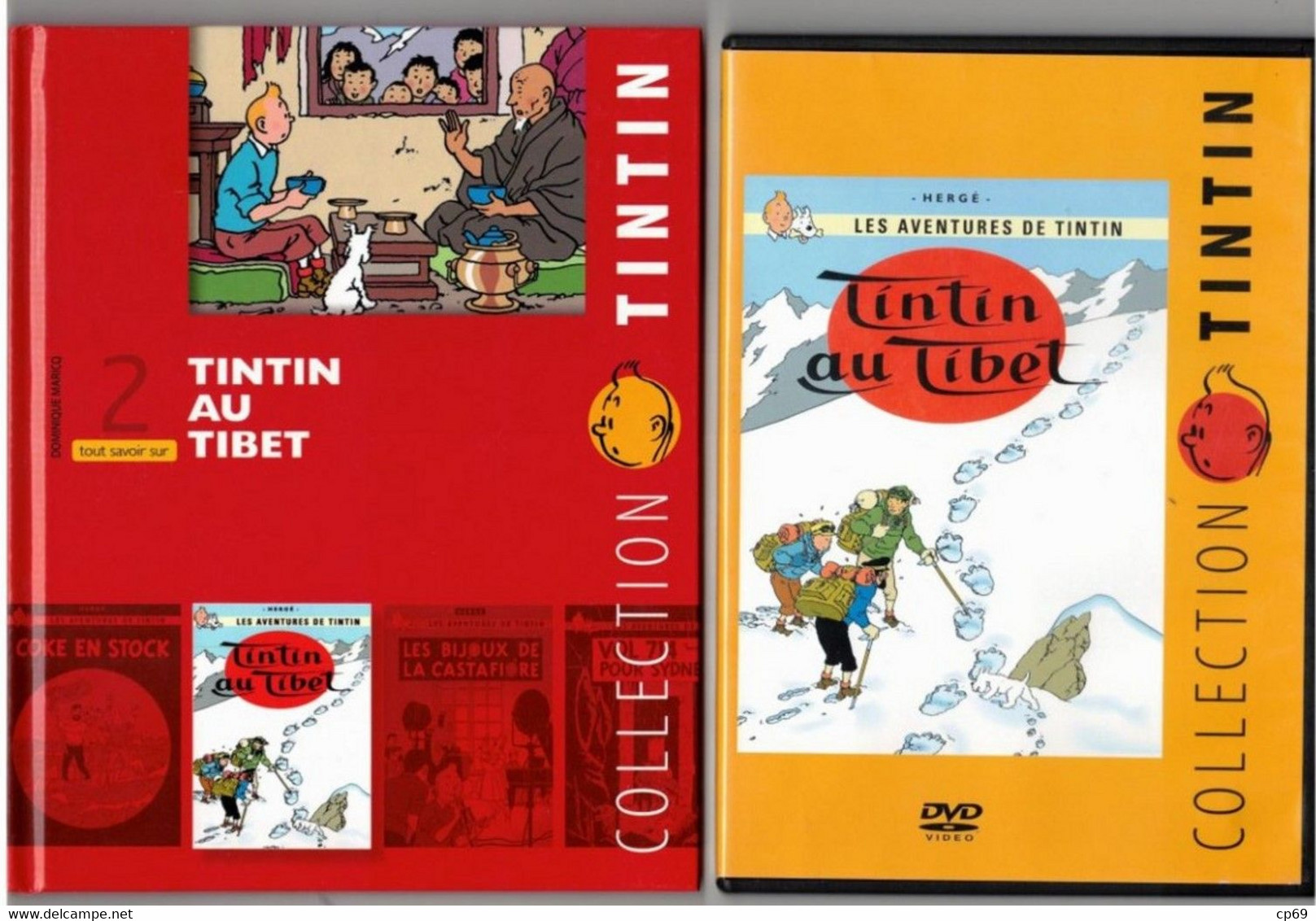 Tintin Hergé / Moulinsart 2010 Milou Chien Dog Cane Tintin Au Tibet Capitaine Haddock N°2 DVD + Livret Explicatif B.Etat - Cartoons