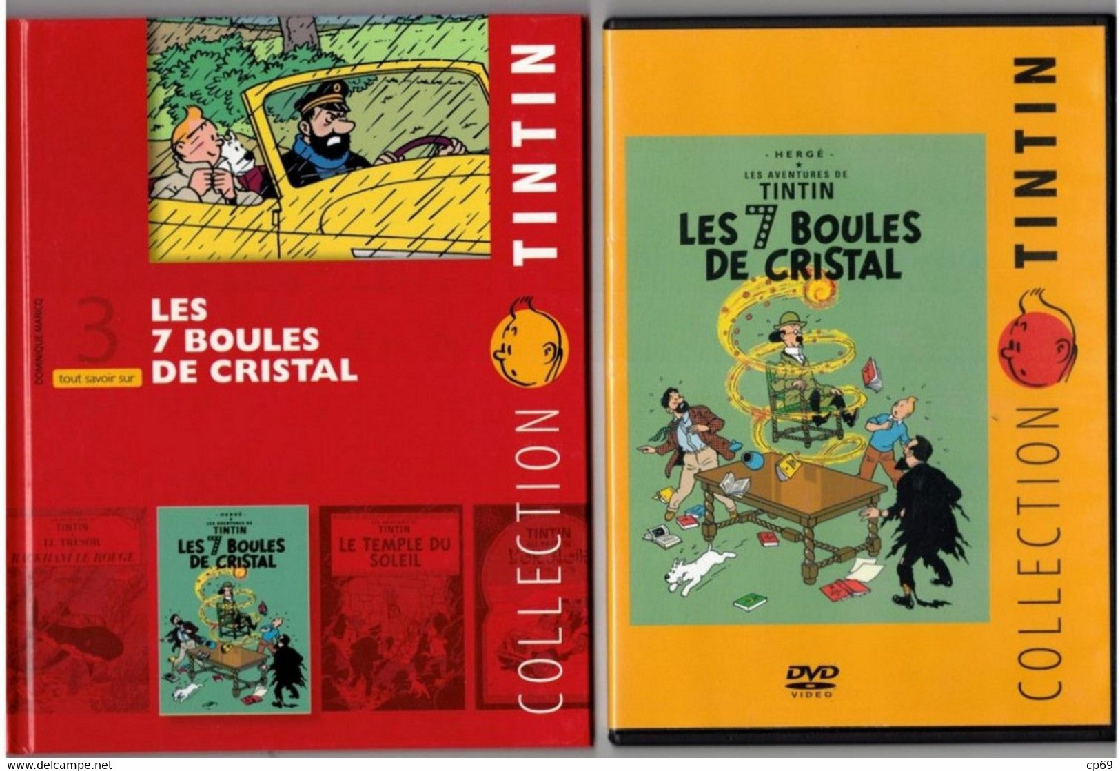 Tintin Hergé /Moulinsart 2010 Milou Chien Dog Cane Les 7 Boules De Cristal Capitaine Haddock N°3 DVD + Livret Explicatif - Dibujos Animados