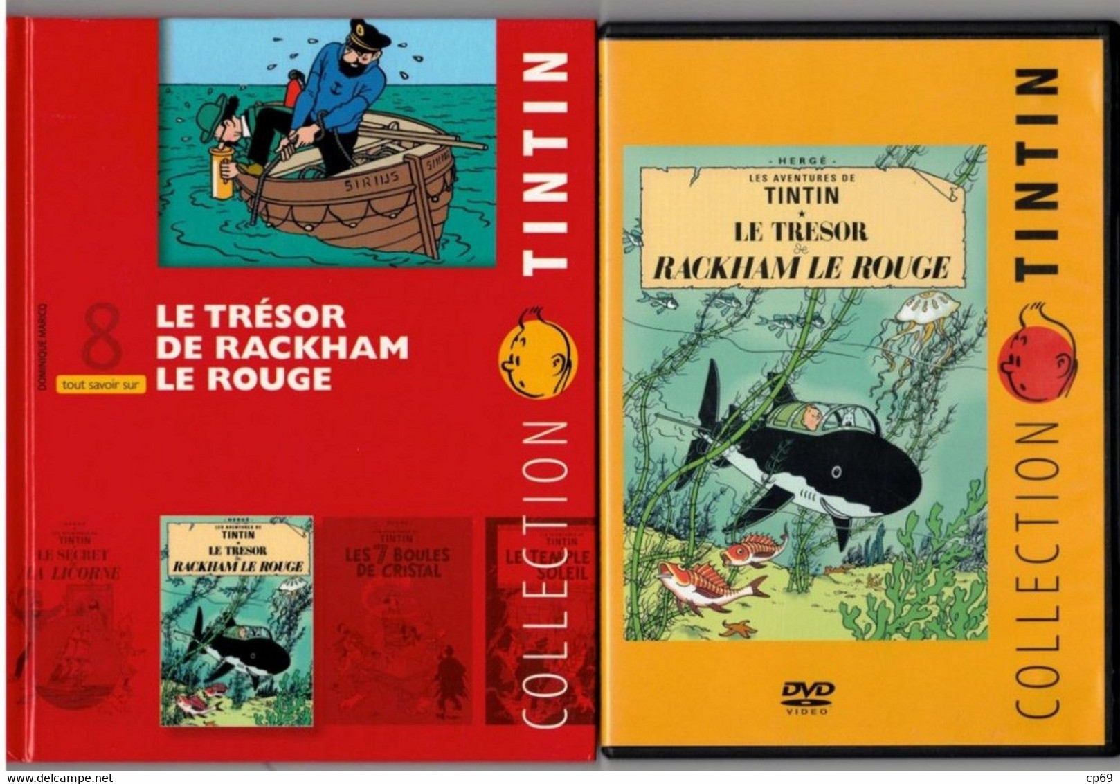 Tintin Hergé / Moulinsart 2010 Milou Chien Dog Cane Le Trésor De Rackham Le Rouge N°8 DVD + Livret Explicatif En B.Etat - Cartoons