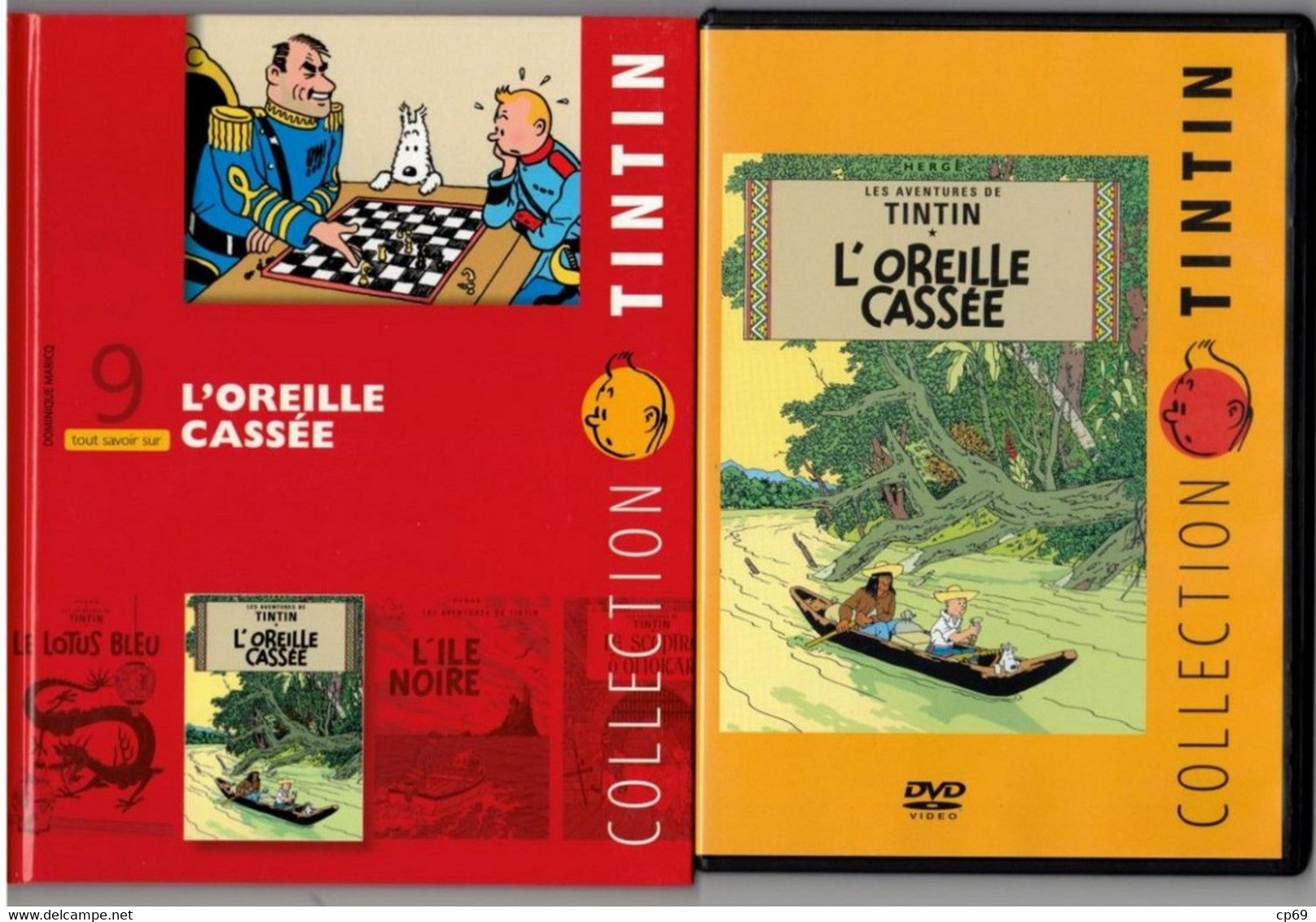 Tintin Hergé / Moulinsart 2010 Milou Chien Dog Cane L'Oreille Cassée N°9 DVD + Livret Explicatif En B.Etat - Dessin Animé