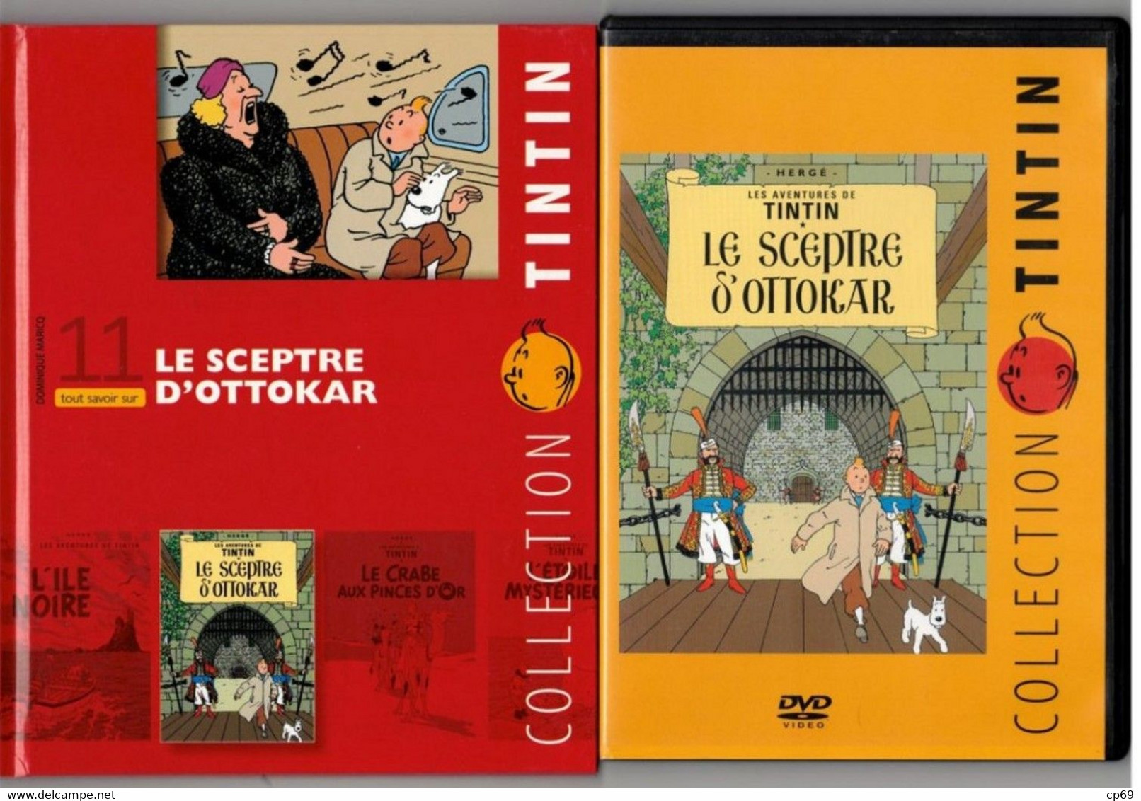 Tintin Hergé / Moulinsart 2010 Milou Chien Dog Cane Le Sceptre D'Ottokar N°11 DVD + Livret Explicatif En B.Etat - Dibujos Animados