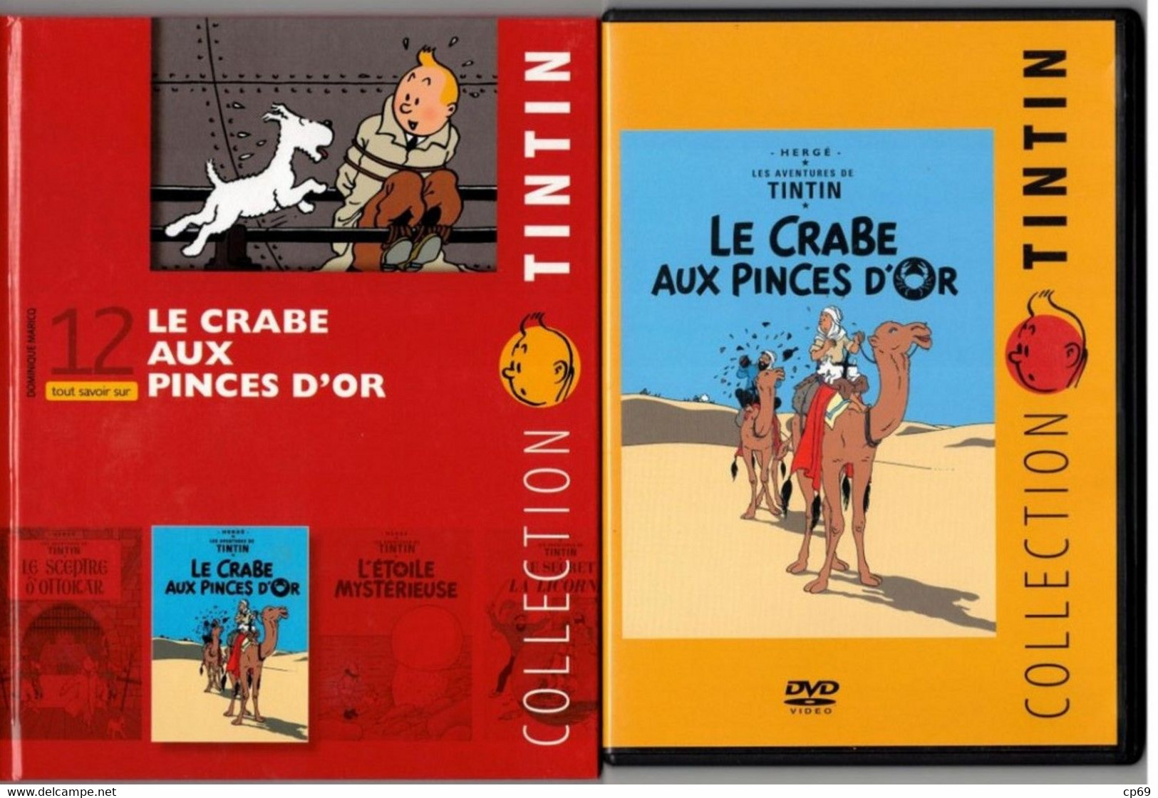 Tintin Hergé / Moulinsart 2010 Milou Chien Dog Le Crabe Aux Pinces D'Or Capitaine Haddock N°12 DVD + Livret Explicatif - Dessin Animé