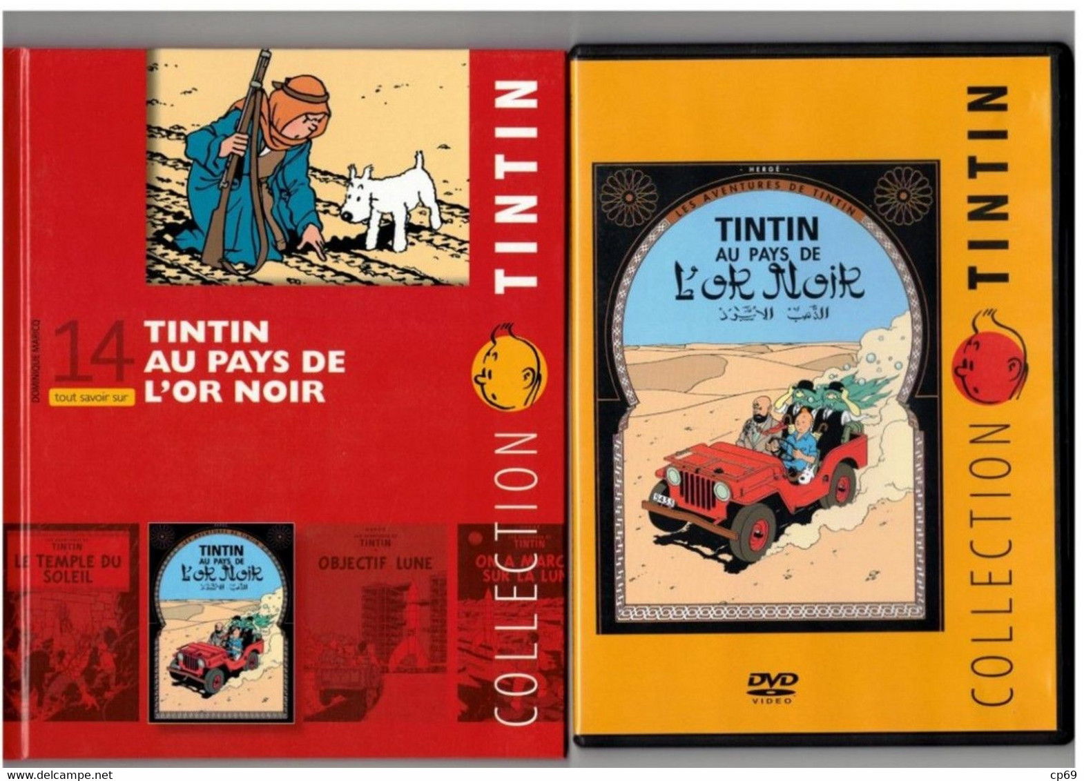 Tintin Hergé / Moulinsart 2010 Milou Chien Dog Cane Au Pays De L'Or Noir N°14 Dupond & Dupont DVD + Livret Explicatif - Cartoons