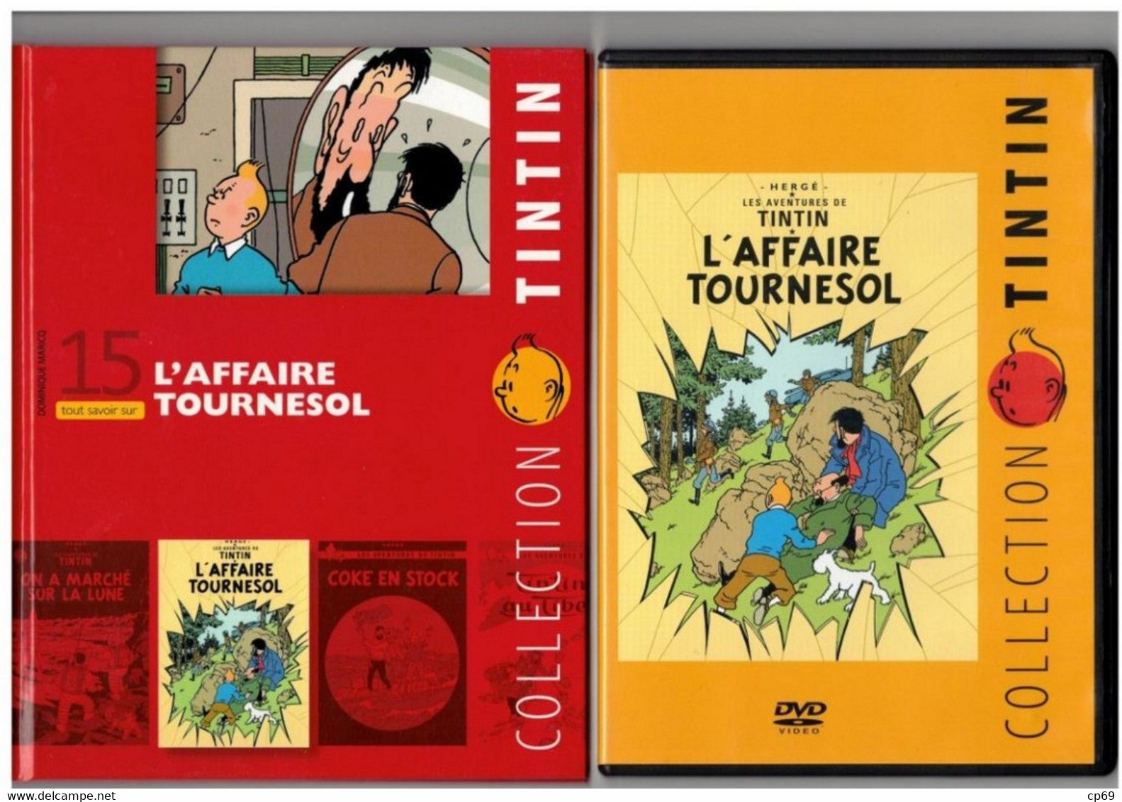 Tintin Hergé / Moulinsart 2010 Milou Chien Dog Cane L'Affaire Tournesol N°15 Capitaine Haddock DVD + Livret Explicatif - Animation