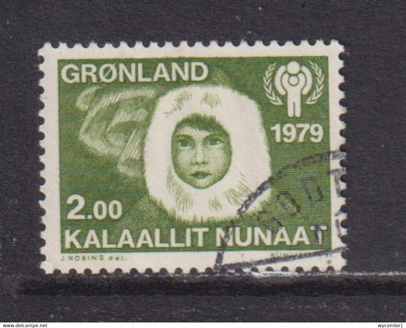 GREENLAND - 1979 Year Of The Child 2k Used As Scan - Gebraucht