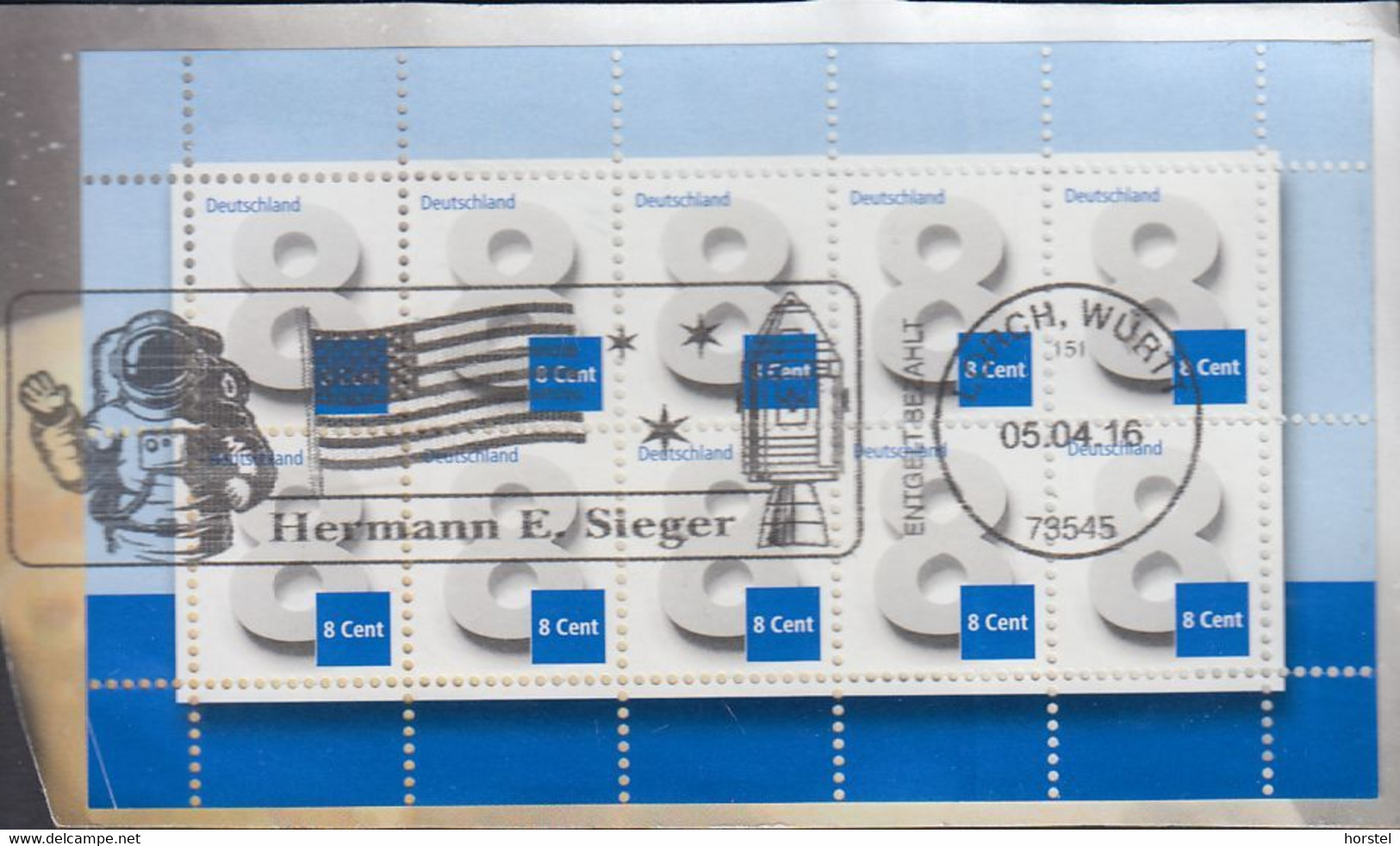 Deutschland Mi 3188 Freimarke - Kleinbogen 8 Cent Ziffernzeichnung - Schöner Stempel ! - 2011-2020