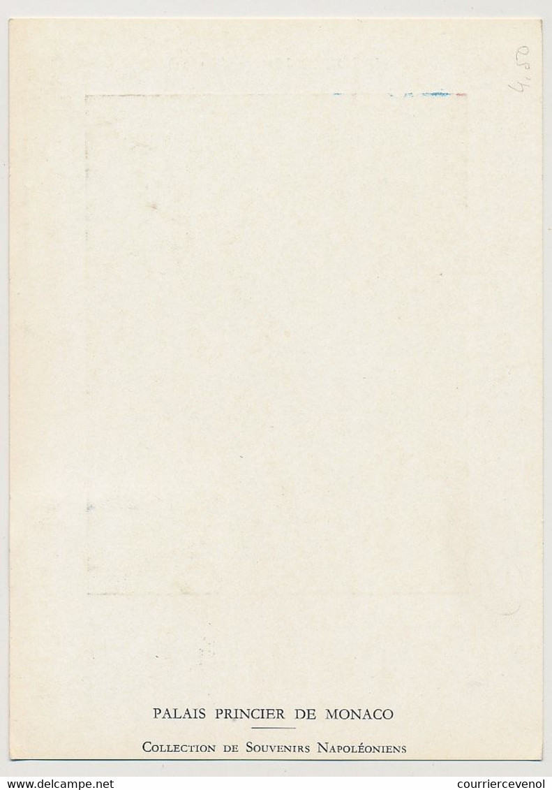 MONACO - Carte (dos Blanc) NAPOLEON 1er - Jour D'émission 26/4/1969 - Maximumkaarten