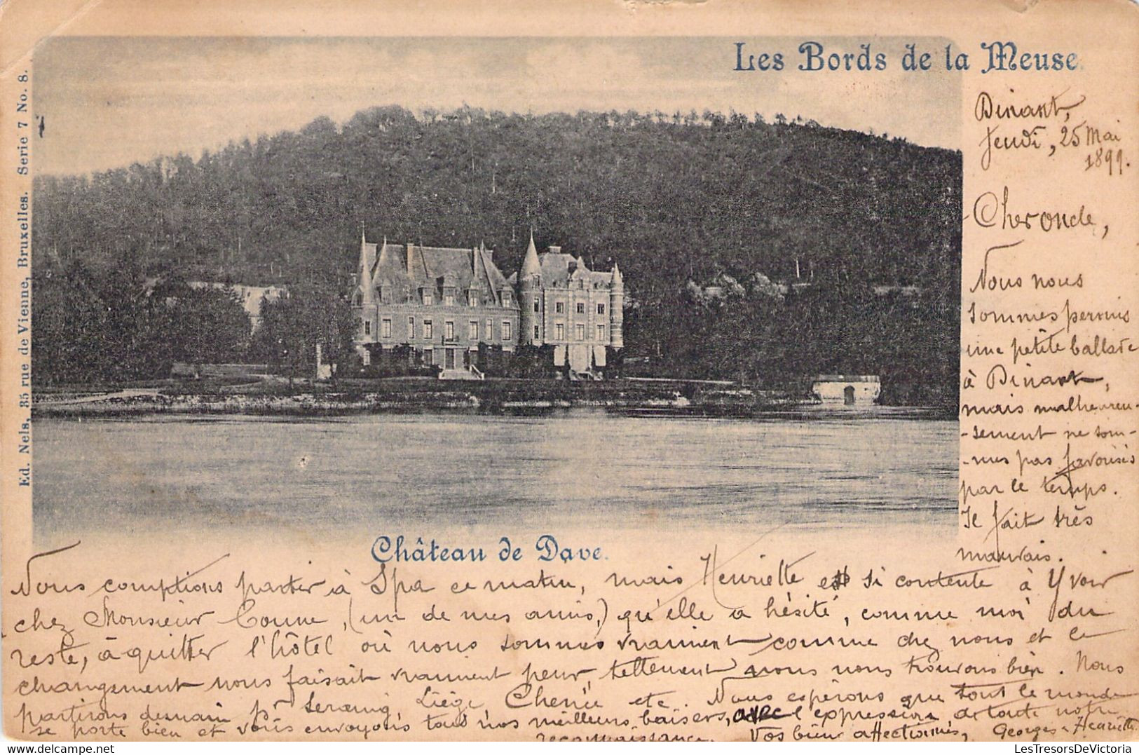 CPA Chateau De Dave - Les Bords De La Meuse - Oblitéré En 1899 - Namur