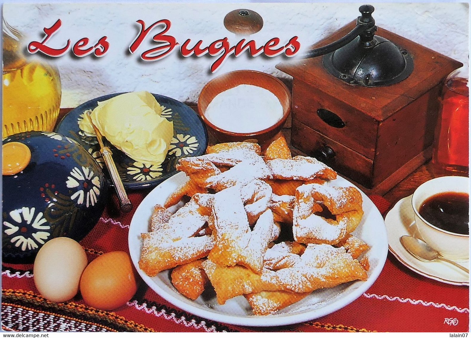 Carte Postale : Recette LES BUGNES - Recettes (cuisine)