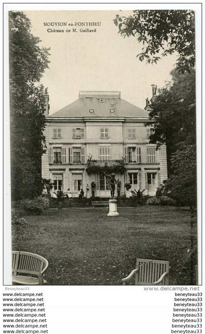 CPA (Réf : R838) NOUVION-en-PONTHIEU (80 SOMME) Château De M. Gaillard (animée) - Nouvion