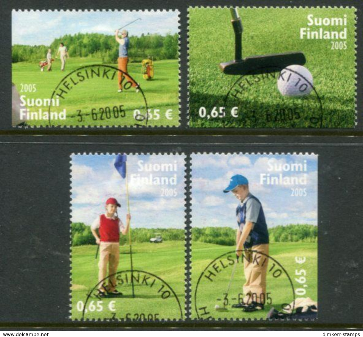 FINLAND 2005 Golf Singles Ex Block Used.  Michel  1755-58 - Used Stamps