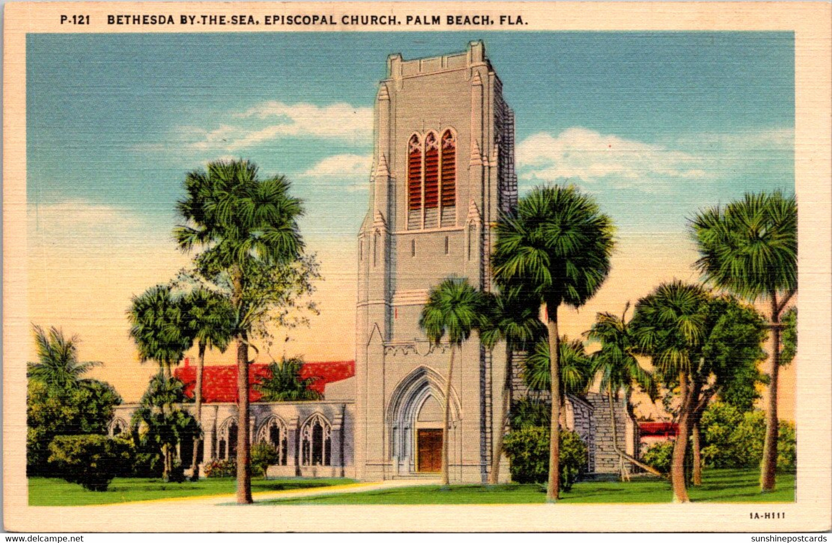 Florida Palm Beach Bethesda By-The-Sea Episcopal Church Curteich - Palm Beach