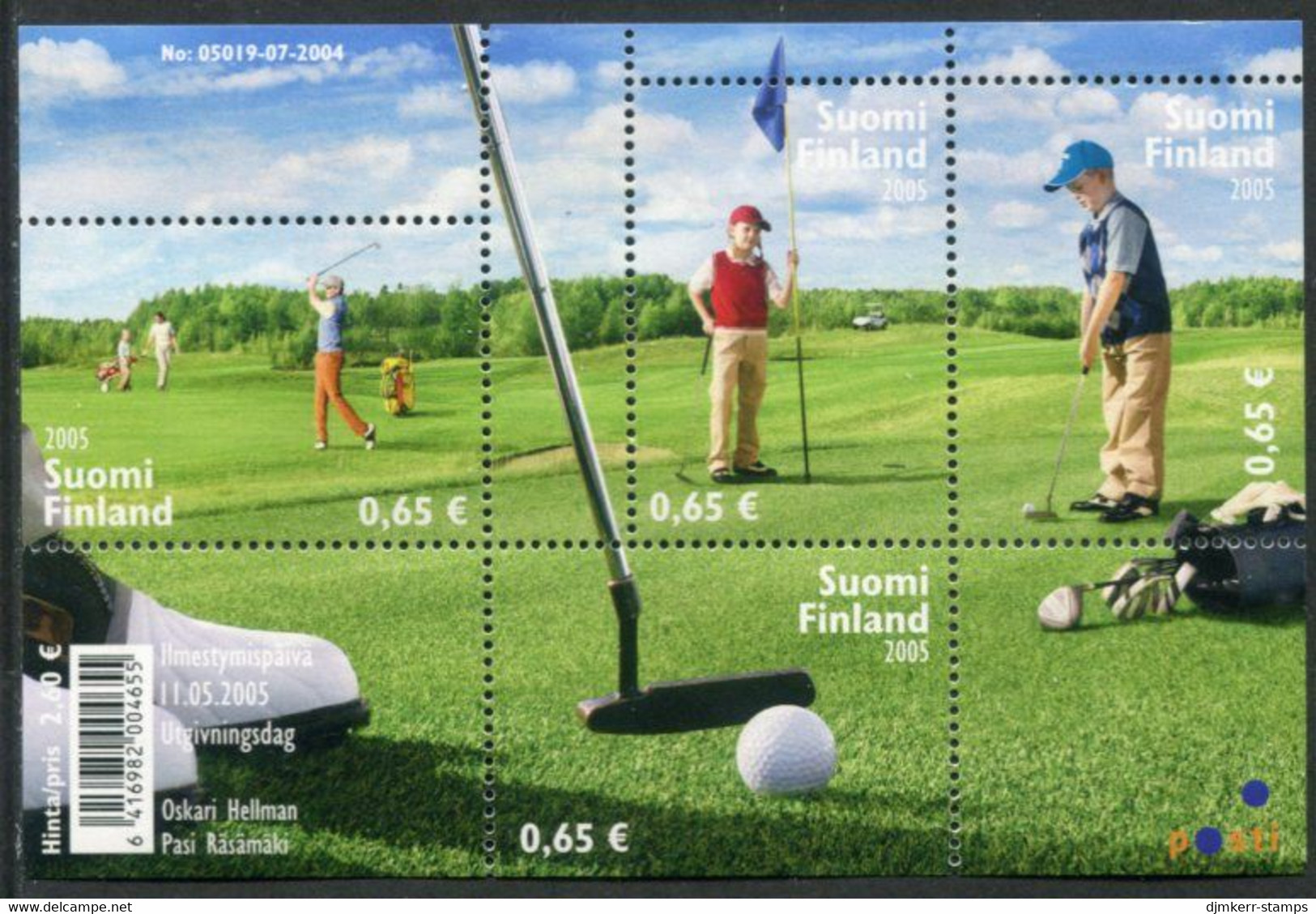 FINLAND 2005 Golf Block MNH / **.  Michel  Block 36 - Nuevos