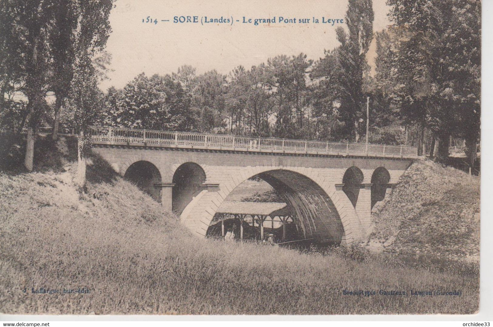 CPA Sore - Le Grand Pont Sur La Leyre - Sore