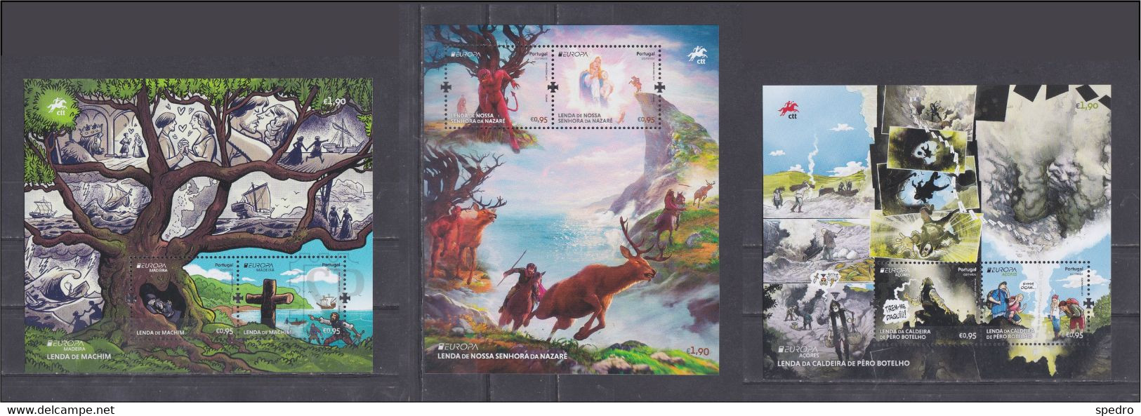 Portugal 2022 EUROPA Mitos E Lendas Stories And Myths Legend Of The Miracle Of Our Lady Of Nazaré Madeira Açores Azores - Unused Stamps