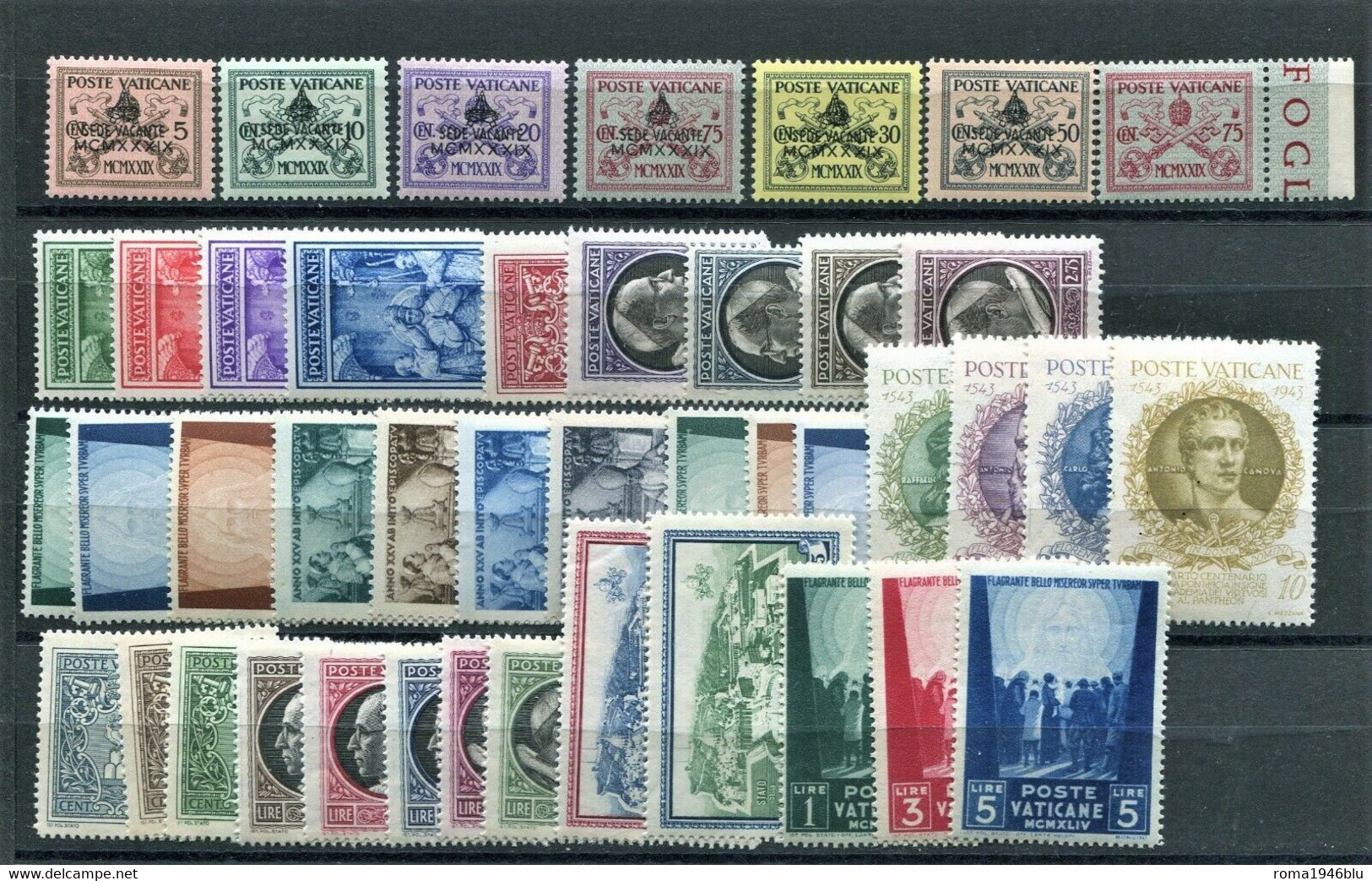 VATICANO 1939/1958 COLLEZIONE COMPLETISSIMA POSTA ORDINARIA + 2 FOGLIETTI ** MNH - Nuevos