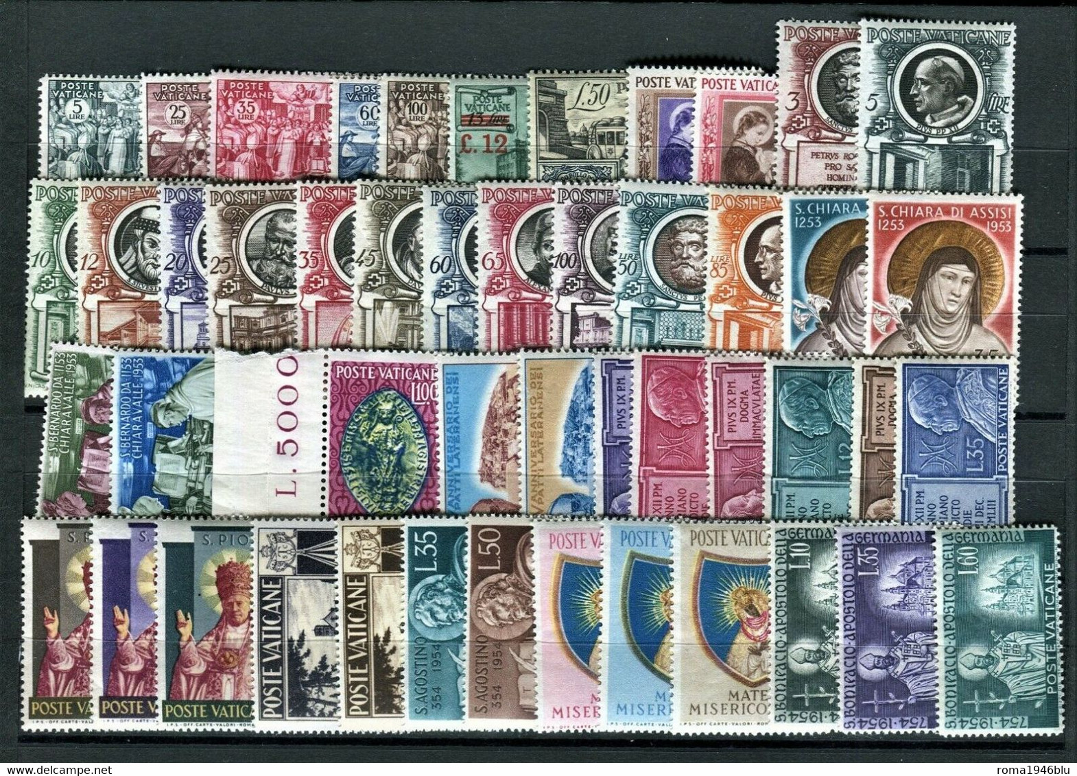 VATICANO 1939/1958 COLLEZIONE COMPLETISSIMA POSTA ORDINARIA + 2 FOGLIETTI ** MNH - Nuovi