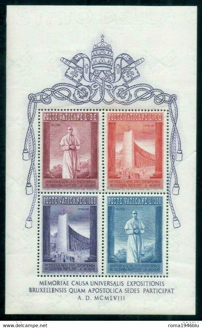 VATICANO 1939/1958 COLLEZIONE COMPLETISSIMA POSTA ORDINARIA + 2 FOGLIETTI ** MNH - Unused Stamps