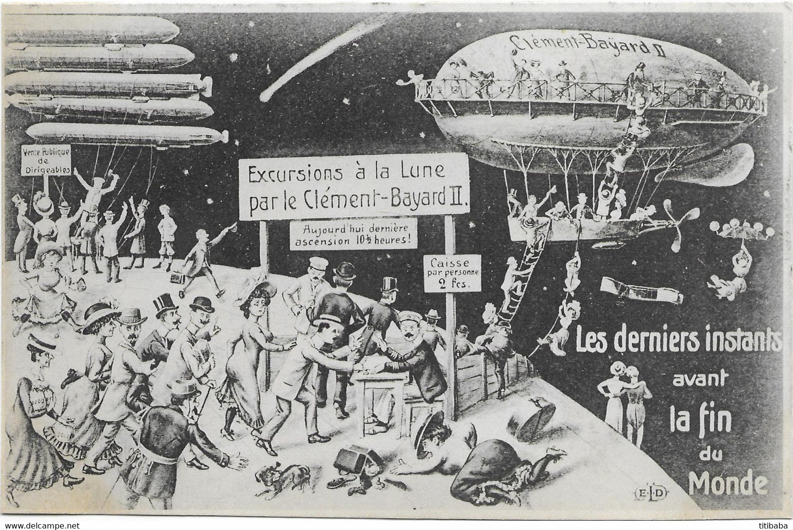 La Fin Du Monde 19 Mai 1910 Comète De Halley Surrealisme - Astronomie