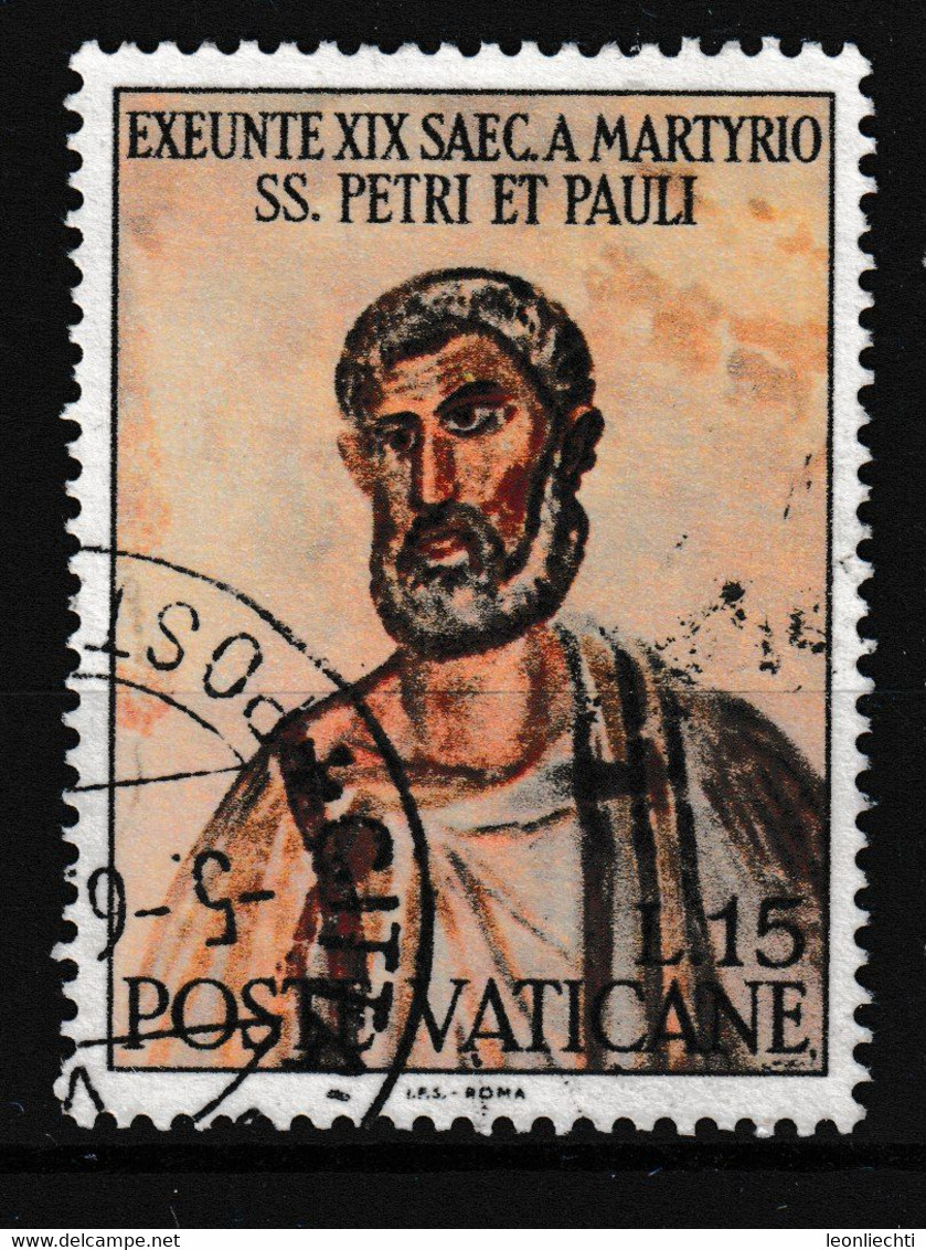 1967 Vatikan Mi: (o). 523. Hl. Petrus - Oblitérés