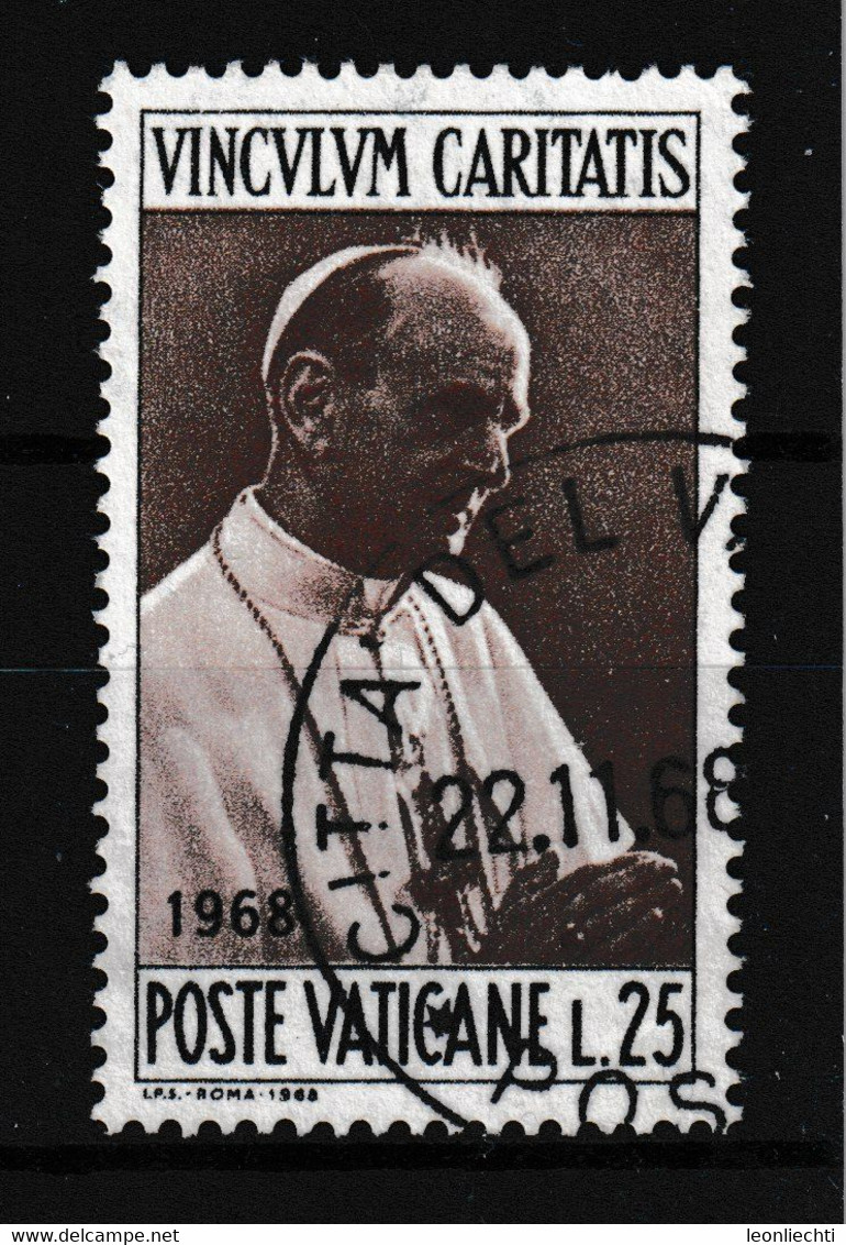 1968 Vatikan Mi: (o)  538. Papstbesuch In Südamerika - Gebraucht