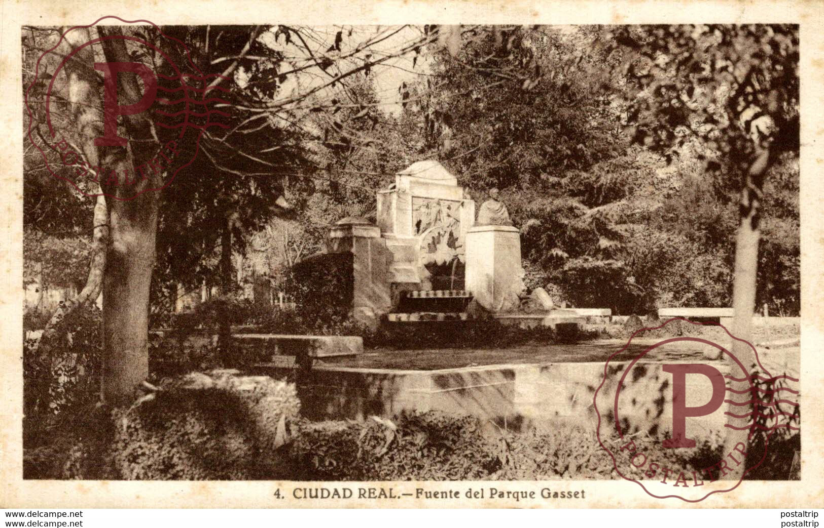 CIUDAD REAL. FUENTE DEL PARQUE DE GASSET. - Ciudad Real