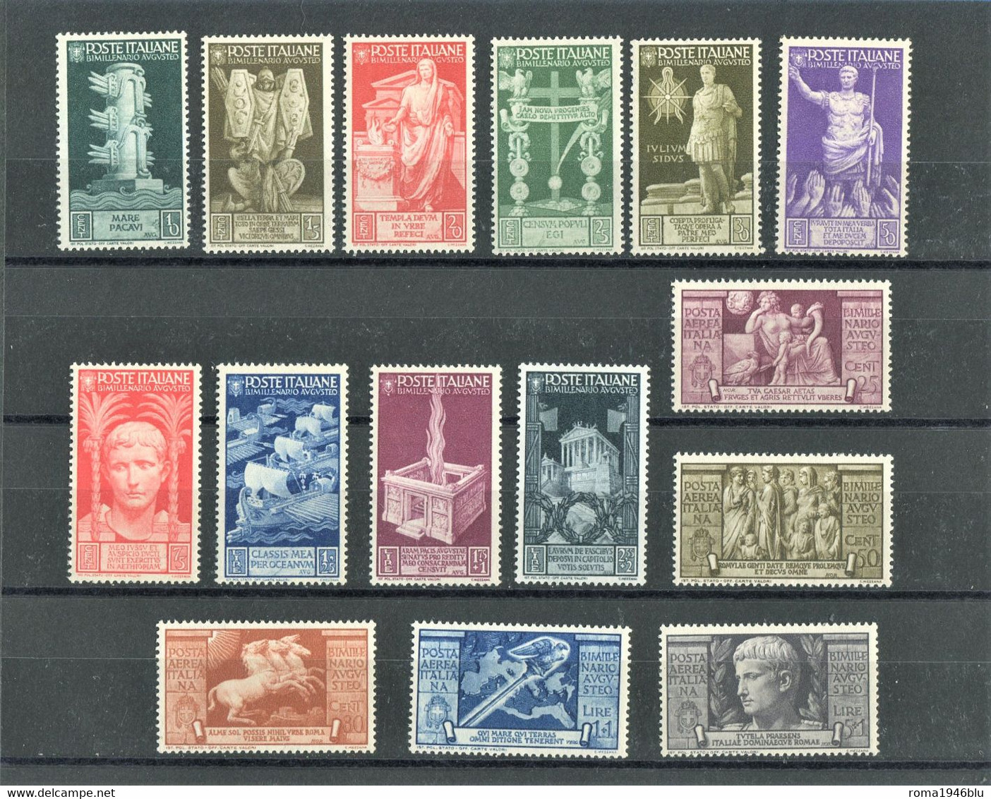 REGNO 1937 AUGUSTO SERIE CPL. ** MNH LUSSO - Nuovi