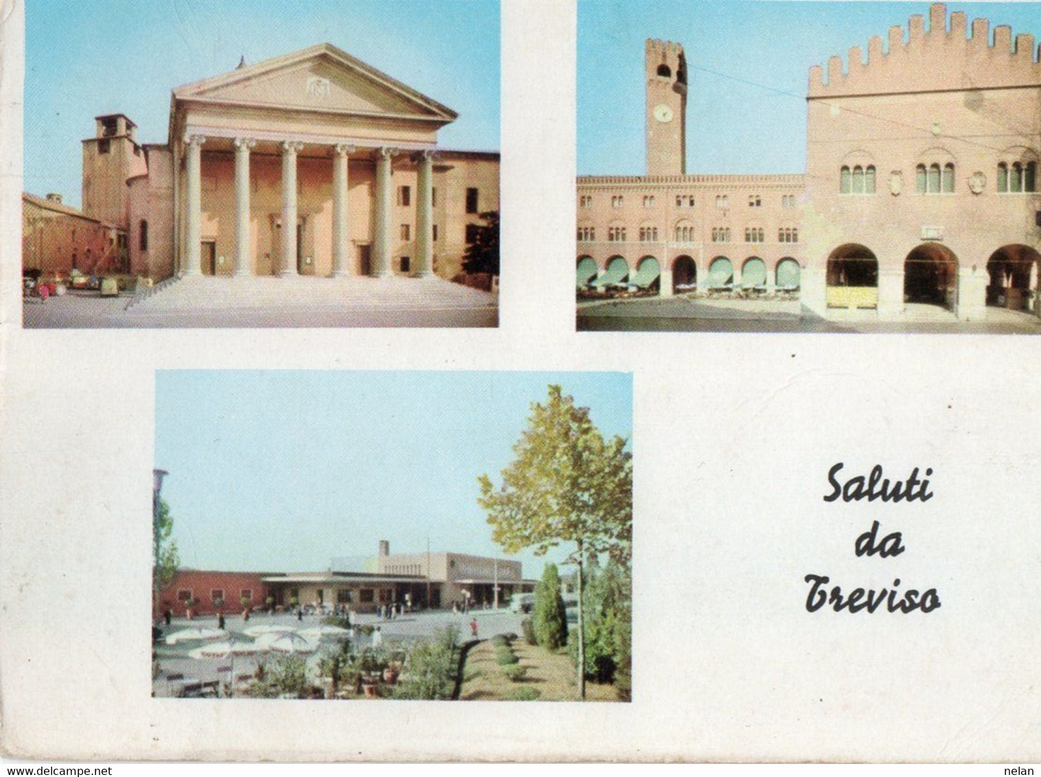 SALUTI DA TREVISO -  F.G. - STORIA POSTALE - Treviso