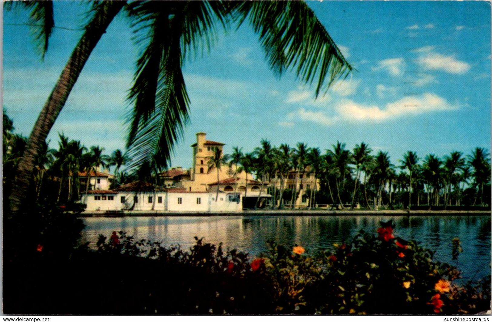 Florida Palm Beach View Across Lake Worth To Everglades Club 1962 - Palm Beach