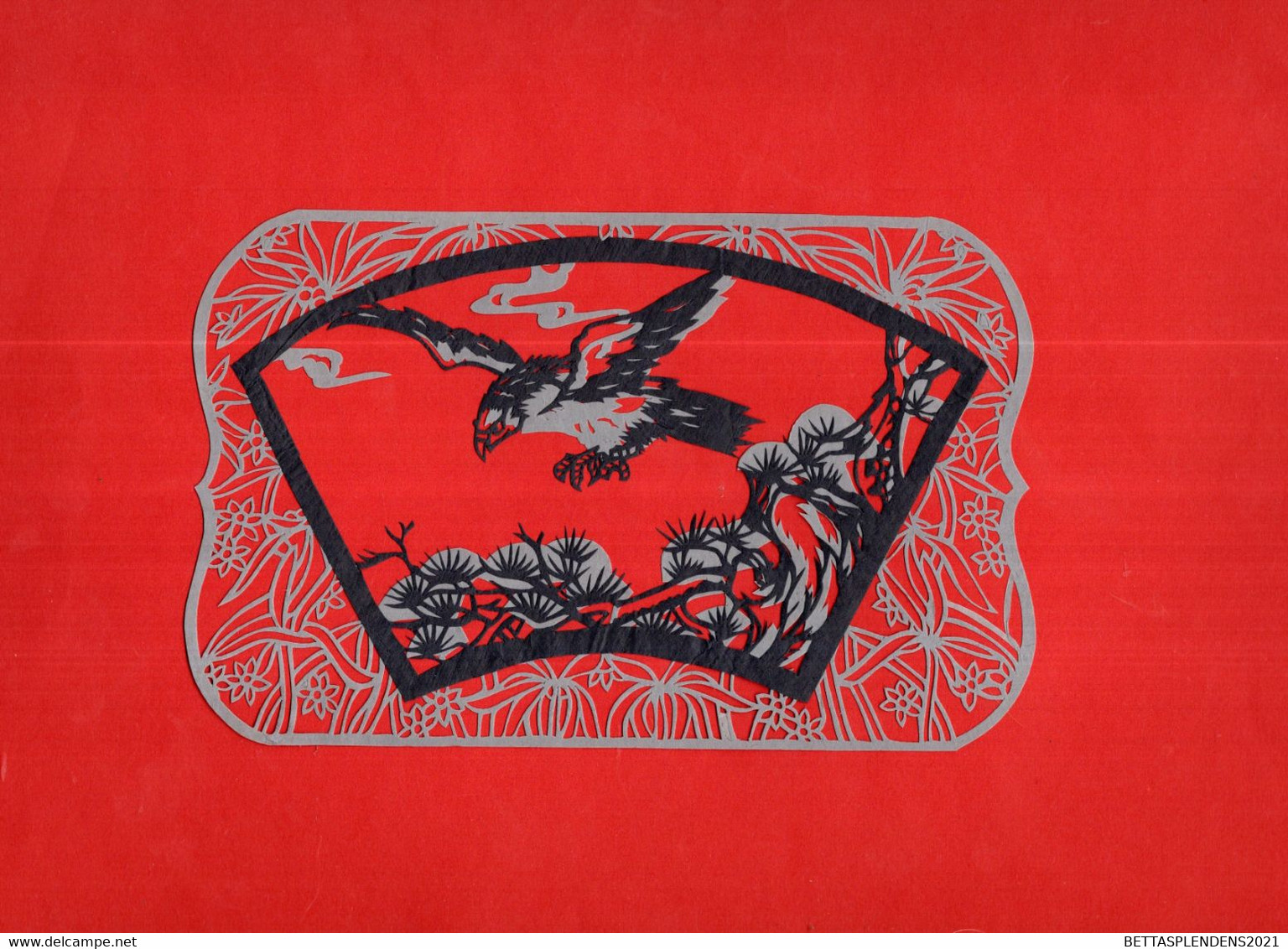 CHINESE PAPER-CUTS - OISEAUX  / Pochette Avec 4 Paper Cuts - Superbes - Chinese Papier