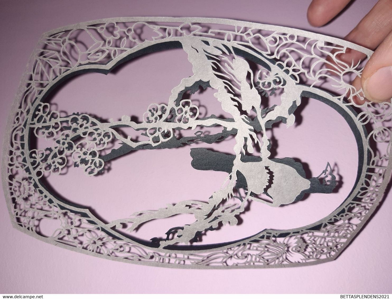 CHINESE PAPER-CUTS - OISEAUX  / Pochette avec 4 paper cuts - Superbes