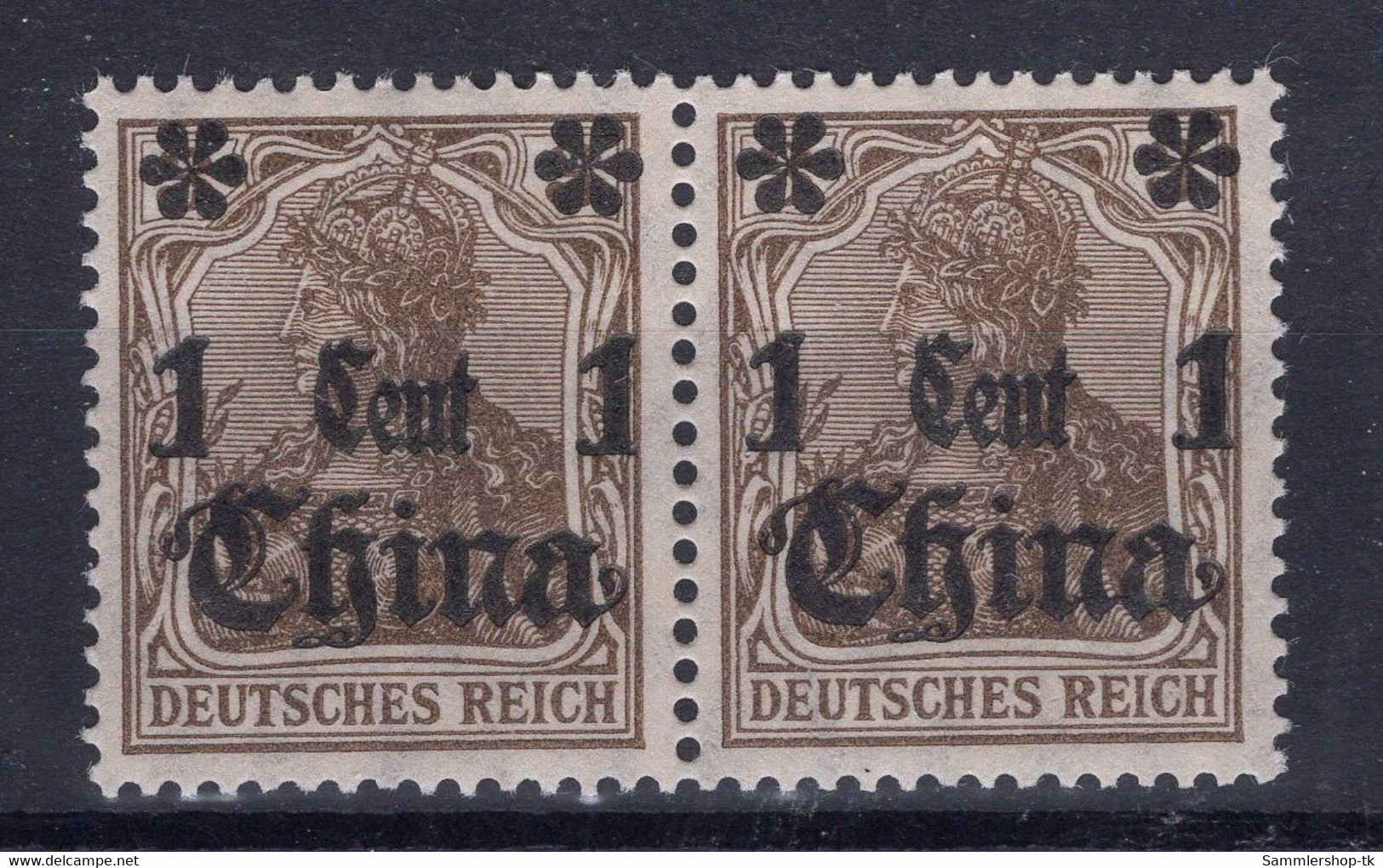 Deutsche Auslandpostämter China Michel Nr. 38 Paar Postfrisch - China (offices)