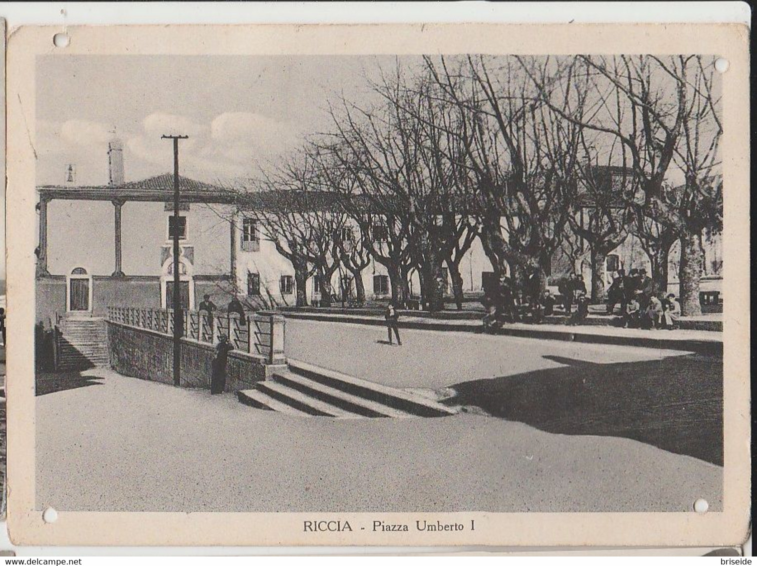 RICCIA CAMPOBASSO PIAZZA UMBERTO I° F/G VIAGGIATA 1957 - Otros & Sin Clasificación